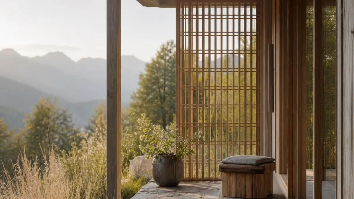 Tiny House Bern mit Holzterrasse und naturnahem Wiesenrand