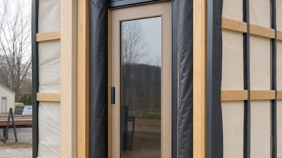 Tiny House Import Zoll Schweiz mit wettergeschuetztem Tuerelement