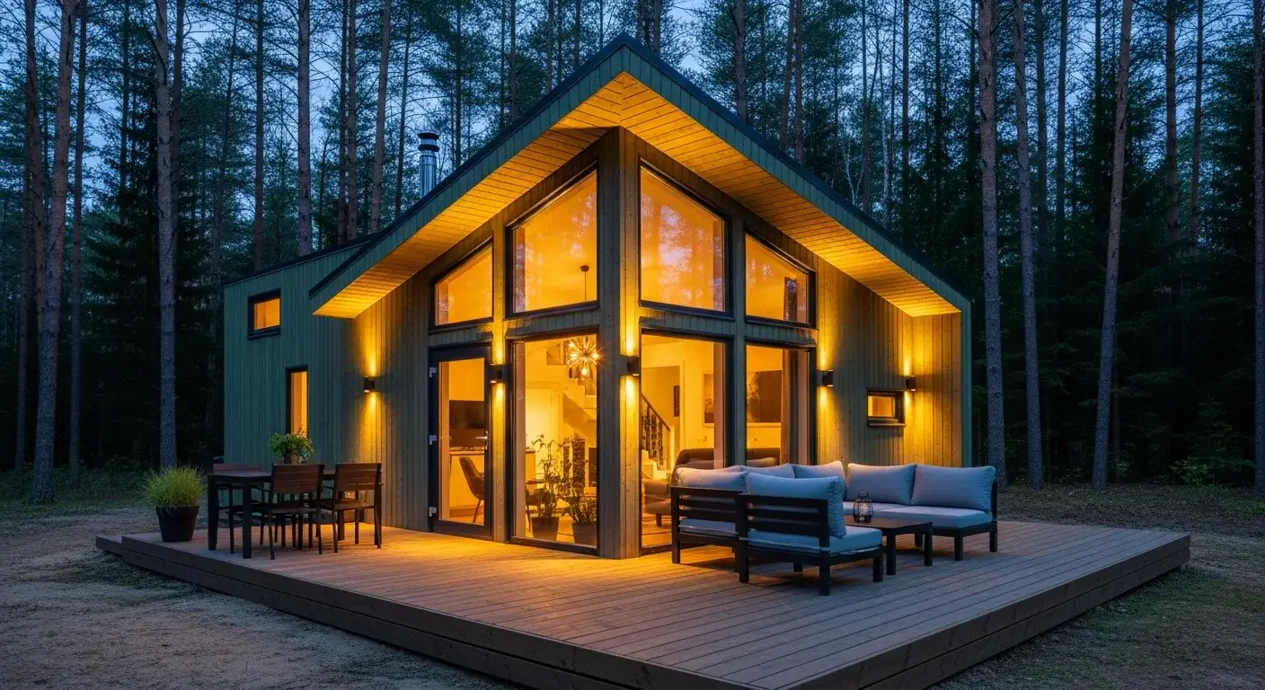 Hochwertiges Tiny House als vermietete Ferienimmobilie am Waldrand mit Terrasse